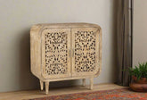 Indian Hand Carved Solid Wood Cabinet D62